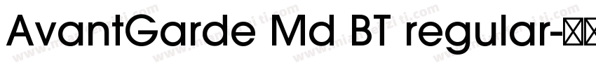 AvantGarde Md BT regular字体转换